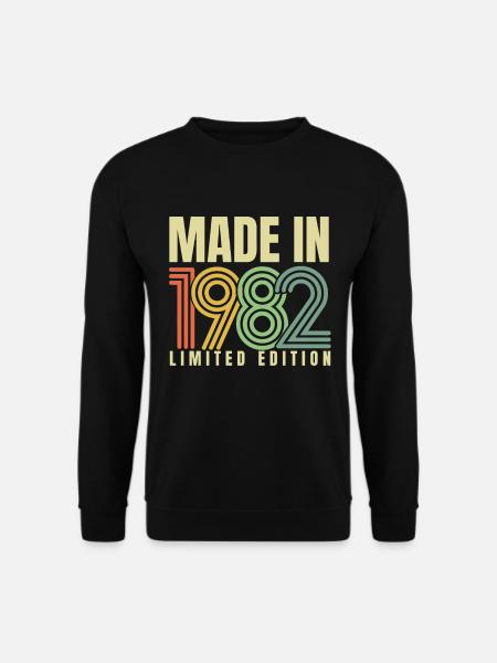 1982 Geburtstagsgeschenk Baujahr Geburtsjahr 82 - Unisex Pullover - Schwarz