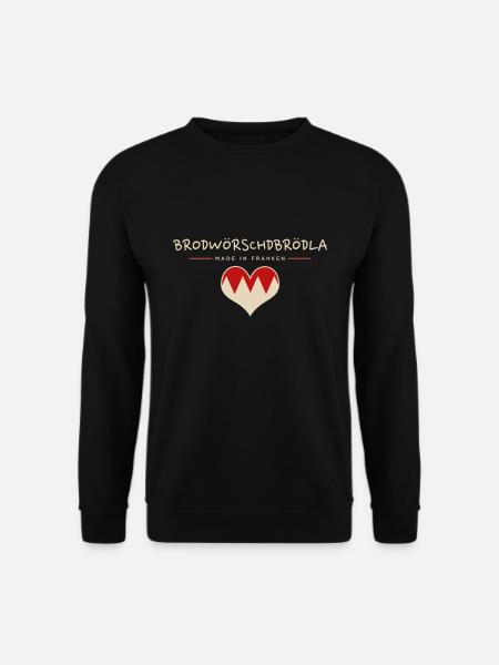 Brodwörschdbrödla fränkisch fränggisch Geschenk - Unisex Pullover - Schwarz