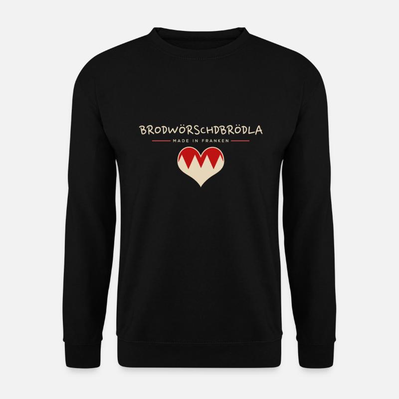 Brodwörschdbrödla fränkisch fränggisch Geschenk - Unisex Pullover - Schwarz