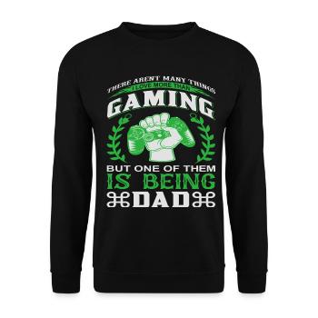 Idée cadeau joueur gamer player - Sweat-shirt Unisexe - noir - Devant - Alina (178cm) & Michal (187cm)