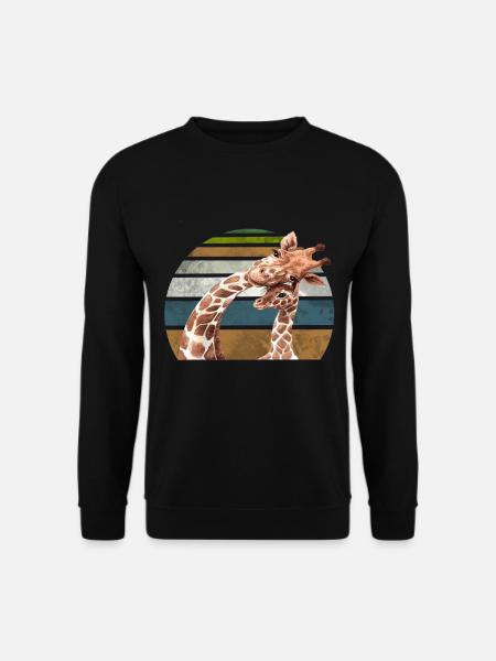 Girafe Mère Saint-Valentin cadeau - Sweat-shirt Unisexe - noir