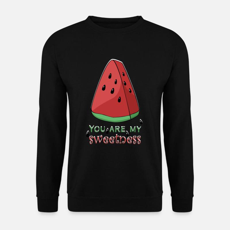 Vacances d'été melon melon d'eau - Sweat-shirt Unisexe - noir