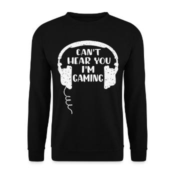 Gamer Gamer Funny DNA - Sweat-shirt Unisexe - noir - Devant - Alina (178cm) & Michal (187cm)