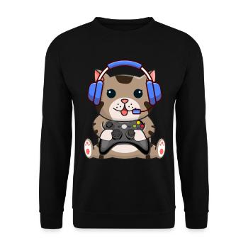 Gamer Gamer Funny DNA - Sweat-shirt Unisexe - noir - Devant - Alina (178cm) & Michal (187cm)