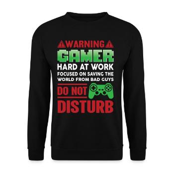 Gamer Gamer Funny DNA - Sweat-shirt Unisexe - noir - Devant - Alina (178cm) & Michal (187cm)