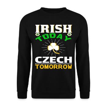 Je viens d’Irlande. - Sweat-shirt Unisexe - noir - Devant - Alina (178cm) & Michal (187cm)