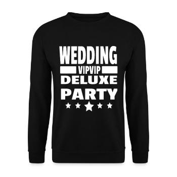 Mariages Party Deluxe Mariage Cadeau - Sweat-shirt Unisexe - noir - Devant - Alina (178cm) & Michal (187cm)