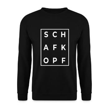 Schafkopf Schafkopfer schafkopfen Kartenspiel Bier - Unisex Pullover - Schwarz - Vorne - Alina (178cm) & Michal (187cm)