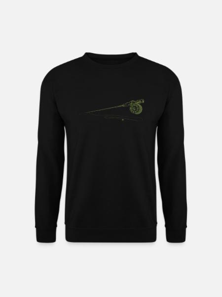 Pêcheurs à mouches Canne à mouches Pêche - Sweat-shirt Unisexe - noir