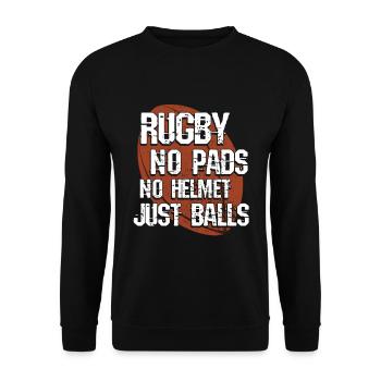 Rugby Rugby - Unisex Pullover - Schwarz - Vorne - Alina (178cm) & Michal (187cm)