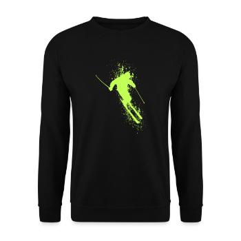 Skiers Skiers Skiing - Unisex Sweatshirt - black - Front - Alina (178cm) & Michal (187cm)