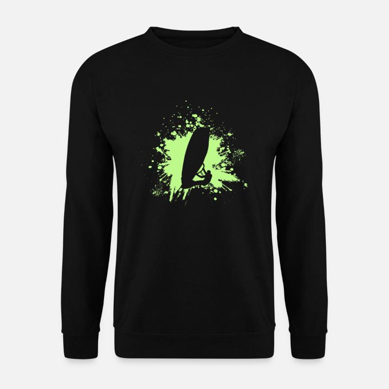 Windsurfer Splash - Unisex Sweatshirt - black