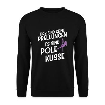 Pole Dance Poledancing Stangentanz Pole-Dance - Unisex Pullover - Schwarz - Vorne - Alina (178cm) & Michal (187cm)