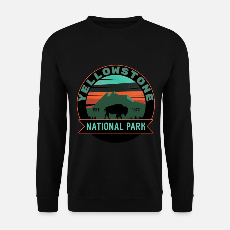 Conception du parc national de Yellowstone. - Sweat-shirt Unisexe - noir
