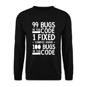 Software Ingenieur Informatiker Programmierer - Unisex Pullover - Schwarz - Vorne - Alina (178cm) & Michal (187cm)