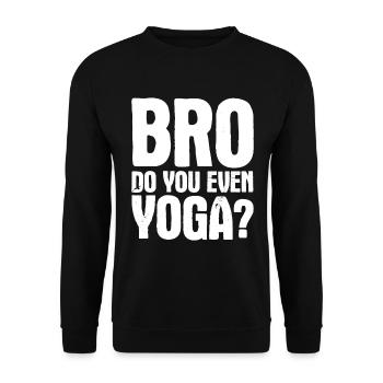 Yogalehrer Spruch Für Yogi Yoga - Unisex Pullover - Schwarz - Vorne - Alina (178cm) & Michal (187cm)