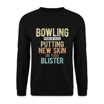 Bowling - Unisex Pullover - Schwarz - Vorne - Alina (178cm) & Michal (187cm)