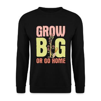 Landschaftsgärtner Hobbygärtner Gärtner - Unisex Pullover - Schwarz - Vorne - Alina (178cm) & Michal (187cm)