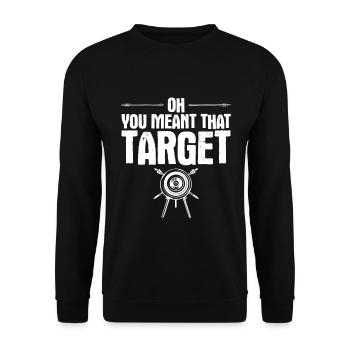 Bogenschießen Archery - Unisex Pullover - Schwarz - Vorne - Alina (178cm) & Michal (187cm)