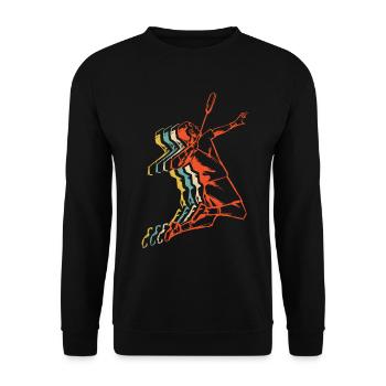 Badminton - Unisex Pullover - Schwarz - Vorne - Alina (178cm) & Michal (187cm)