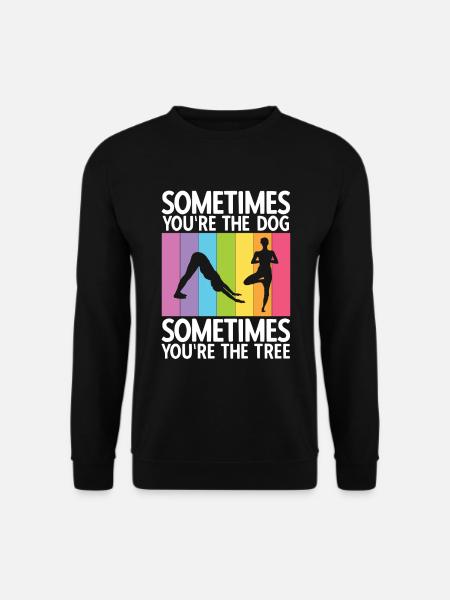 Yogalehrer Spruch Für Yogi Yoga - Unisex Pullover - Schwarz