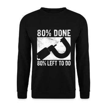 Maschinen-Bediener Maschinenführer Machinist - Unisex Pullover - Schwarz - Vorne - Alina (178cm) & Michal (187cm)