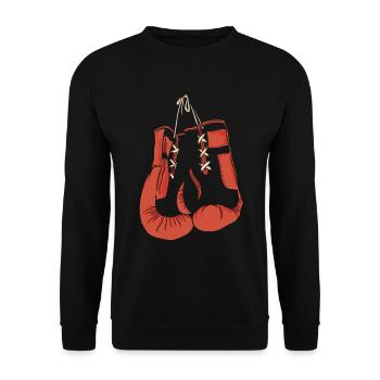 Boxsport Boxing - Unisex Pullover - Schwarz - Vorne - Alina (178cm) & Michal (187cm)