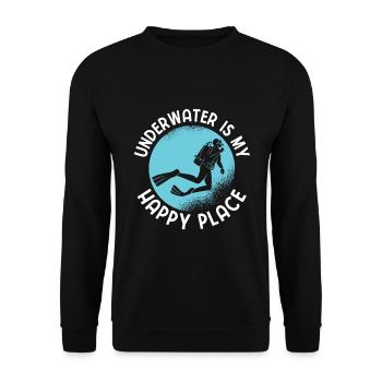 Apnoetaucher Freitaucher Taucher - Unisex Pullover - Schwarz - Vorne - Alina (178cm) & Michal (187cm)