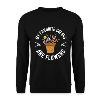 Landschaftsgärtner Hobbygärtner Gärtner - Unisex Pullover - Schwarz - Vorne - Alina (178cm) & Michal (187cm)
