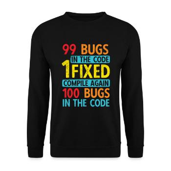 Software Ingenieur Informatiker Programmierer - Unisex Pullover - Schwarz - Vorne - Alina (178cm) & Michal (187cm)