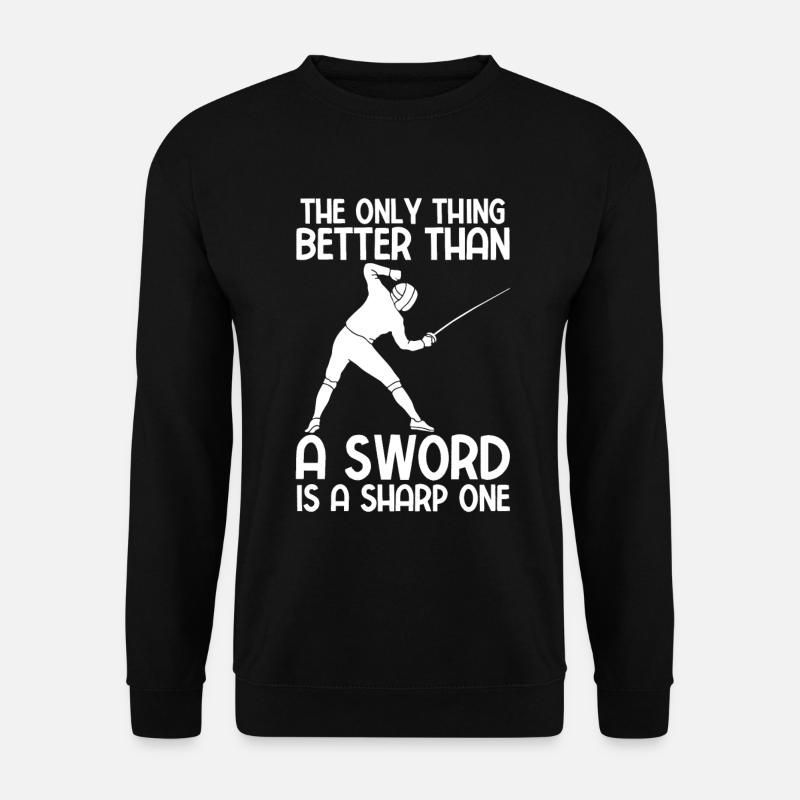 Fechten - Unisex Pullover - Schwarz