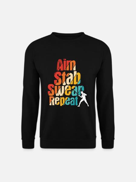 Fechten - Unisex Pullover - Schwarz