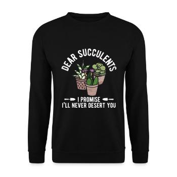 Landschaftsgärtner Hobbygärtner Gärtner - Unisex Pullover - Schwarz - Vorne - Alina (178cm) & Michal (187cm)