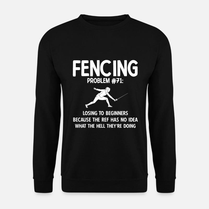 Fechten - Unisex Pullover - Schwarz