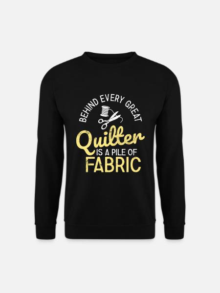 Quilten von Tagesdecken - Unisex Pullover - Schwarz