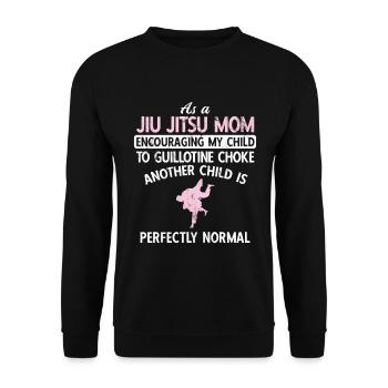 BJJ Jiu Jitsu - Unisex Pullover - Schwarz - Vorne - Alina (178cm) & Michal (187cm)
