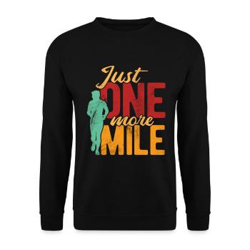 Läufer Joggen - Unisex Pullover - Schwarz - Vorne - Alina (178cm) & Michal (187cm)