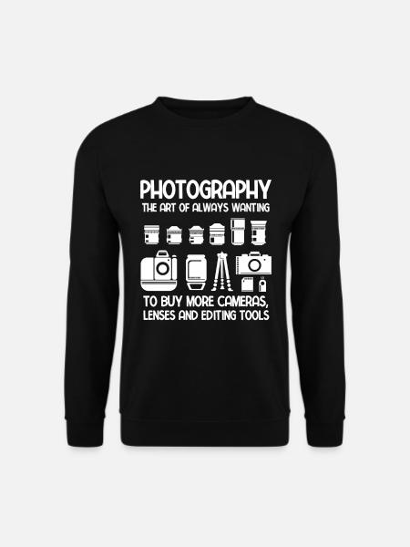 Fotografie Fotograf - Unisex Pullover - Schwarz