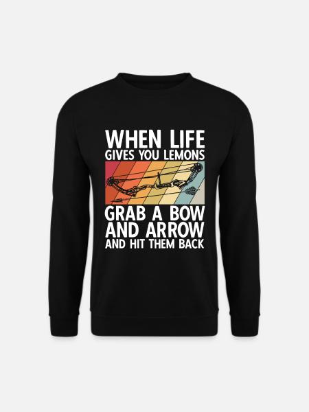 Bogenschießen Archery - Unisex Pullover - Schwarz
