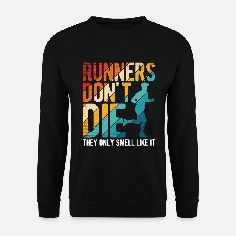 Läufer Joggen - Unisex Pullover - Schwarz