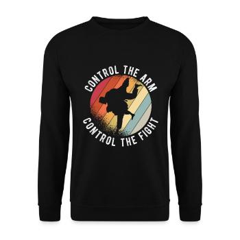 BJJ Jiu Jitsu - Unisex Pullover - Schwarz - Vorne - Alina (178cm) & Michal (187cm)