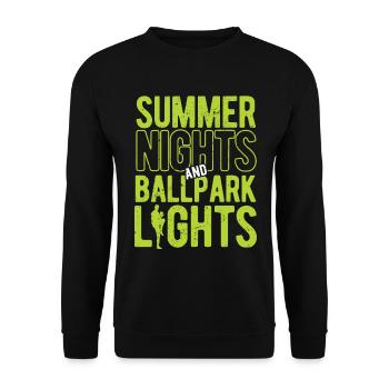 Baseball - Unisex Pullover - Schwarz - Vorne - Alina (178cm) & Michal (187cm)