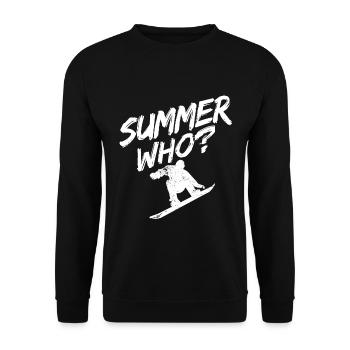 Snowboard Spruch für Snowboarder - Unisex Pullover - Schwarz - Vorne - Alina (178cm) & Michal (187cm)