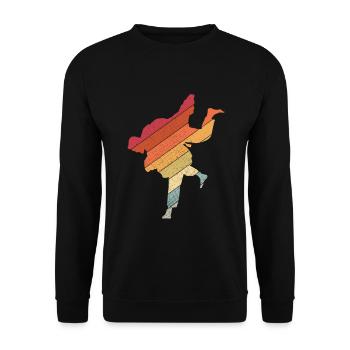 Japanischer Kampfsport Judo - Unisex Pullover - Schwarz - Vorne - Alina (178cm) & Michal (187cm)