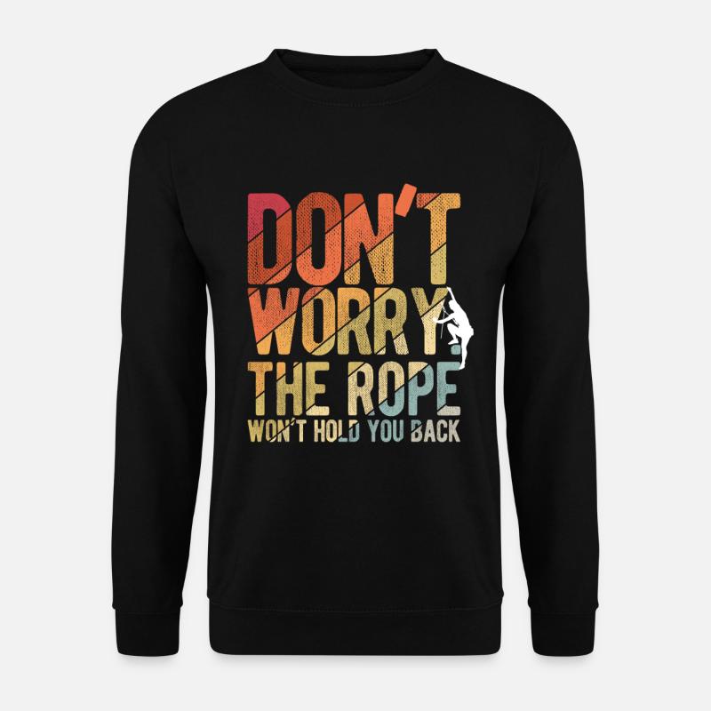 Klettern Bouldern - Unisex Pullover - Schwarz