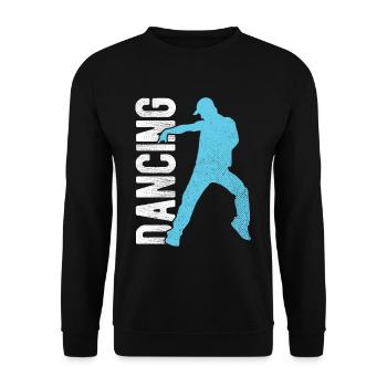 Breakdancing Tanzen für Tänzer - Unisex Pullover - Schwarz - Vorne - Alina (178cm) & Michal (187cm)
