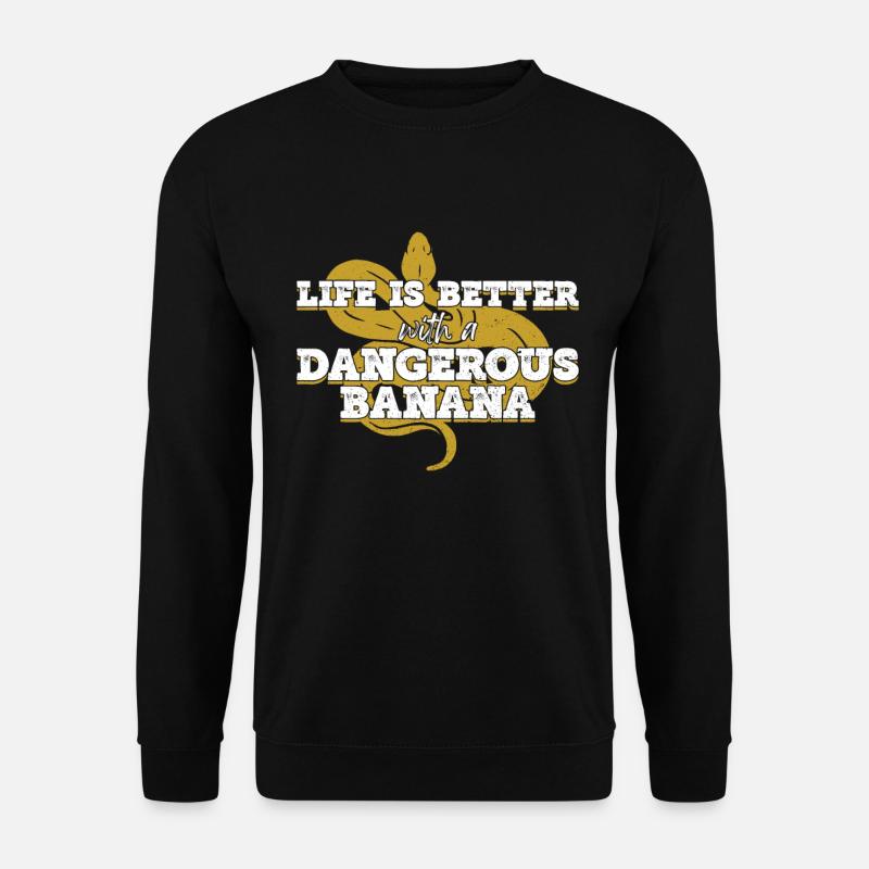 Bananenkugel Python Königspython - Unisex Pullover - Schwarz