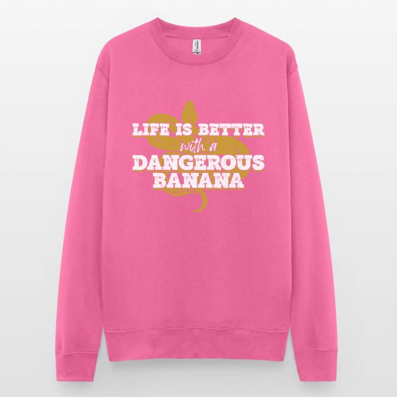 Banana Ball Python Königspython Unisex Sweatshirt