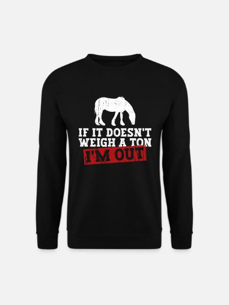 Clydesdale-zugpferd, Das Für Stolzen - Unisex Pullover - Schwarz