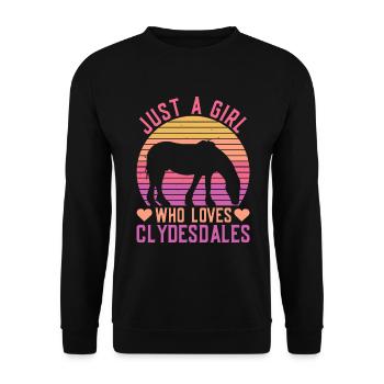 Clydesdale Riterin Mädchen - Sweat-shirt Unisexe - noir - Devant - Alina (178cm) & Michal (187cm)